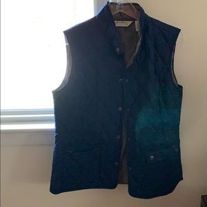 Navy Eddie Bauer goose down vest